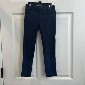 The Children's Place Girls Uniform Ponte Knit Pull On Jeggings - Blue size 6